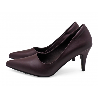 Women Courts High Heel SM-14 Maroon Nappa